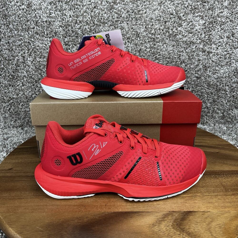 Wilson Bela Tour Women's Size 5.5 Padel Shoes Poppy Red / White / Black Sneakers